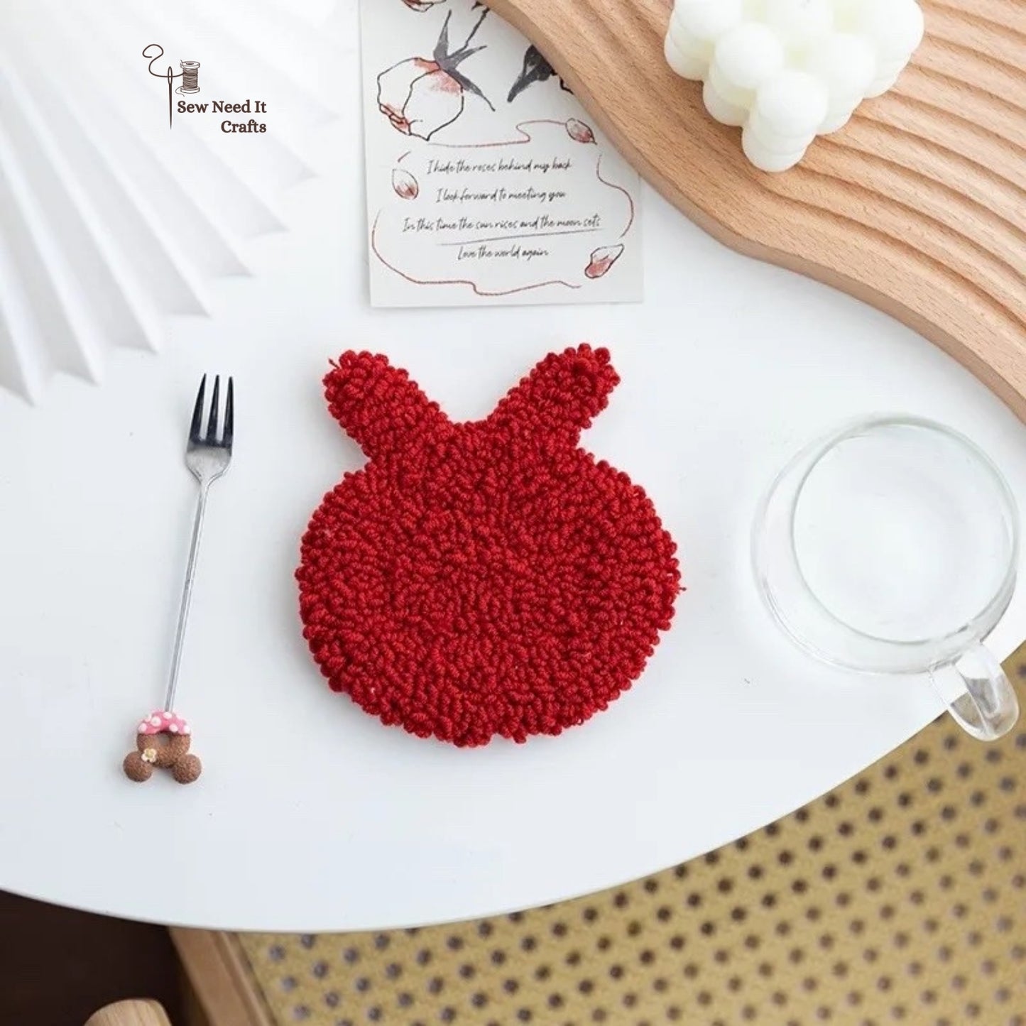 Punch Nadel Tufted DIY Coaster Kit