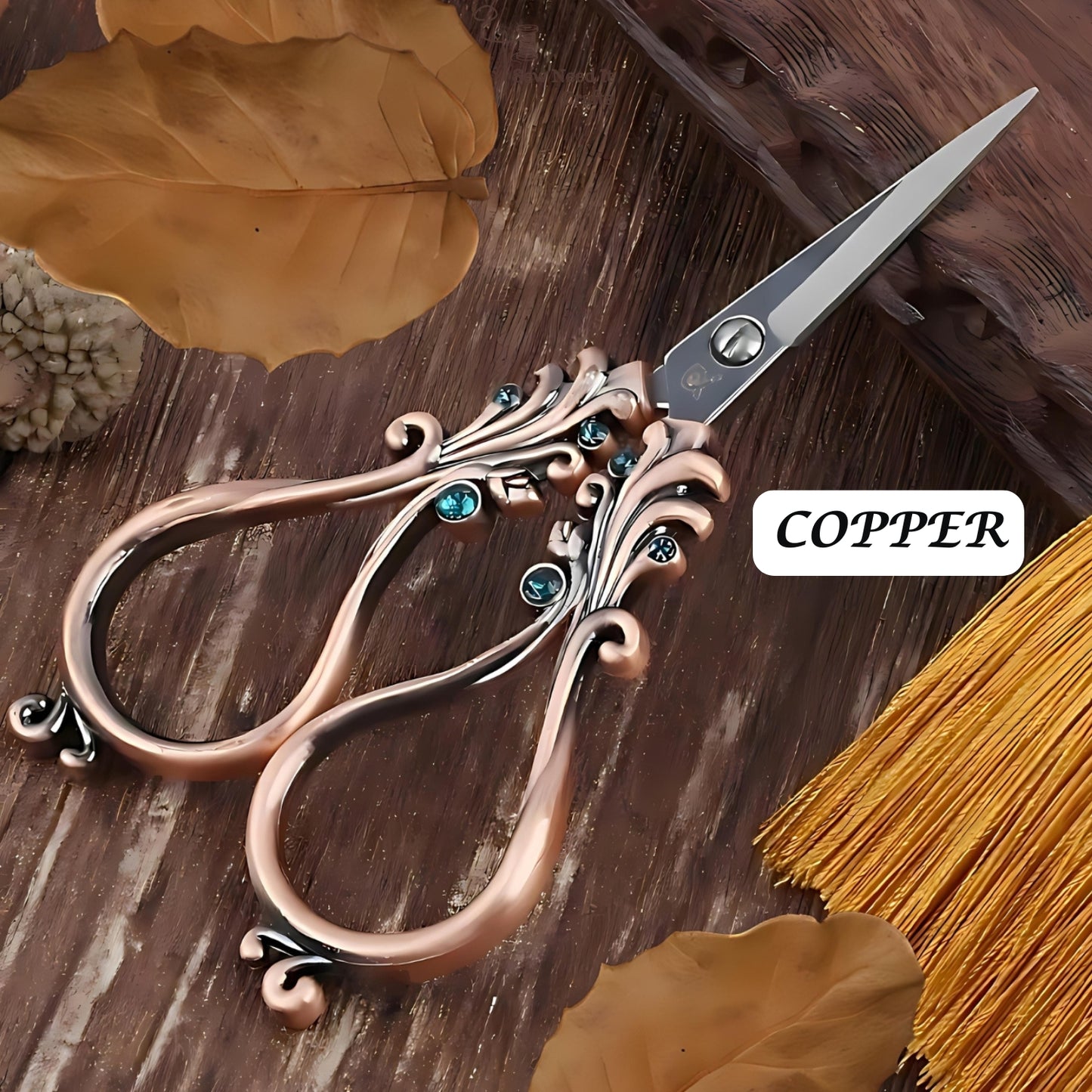 Antique Vintage Retro Phoenix Tail Scissors