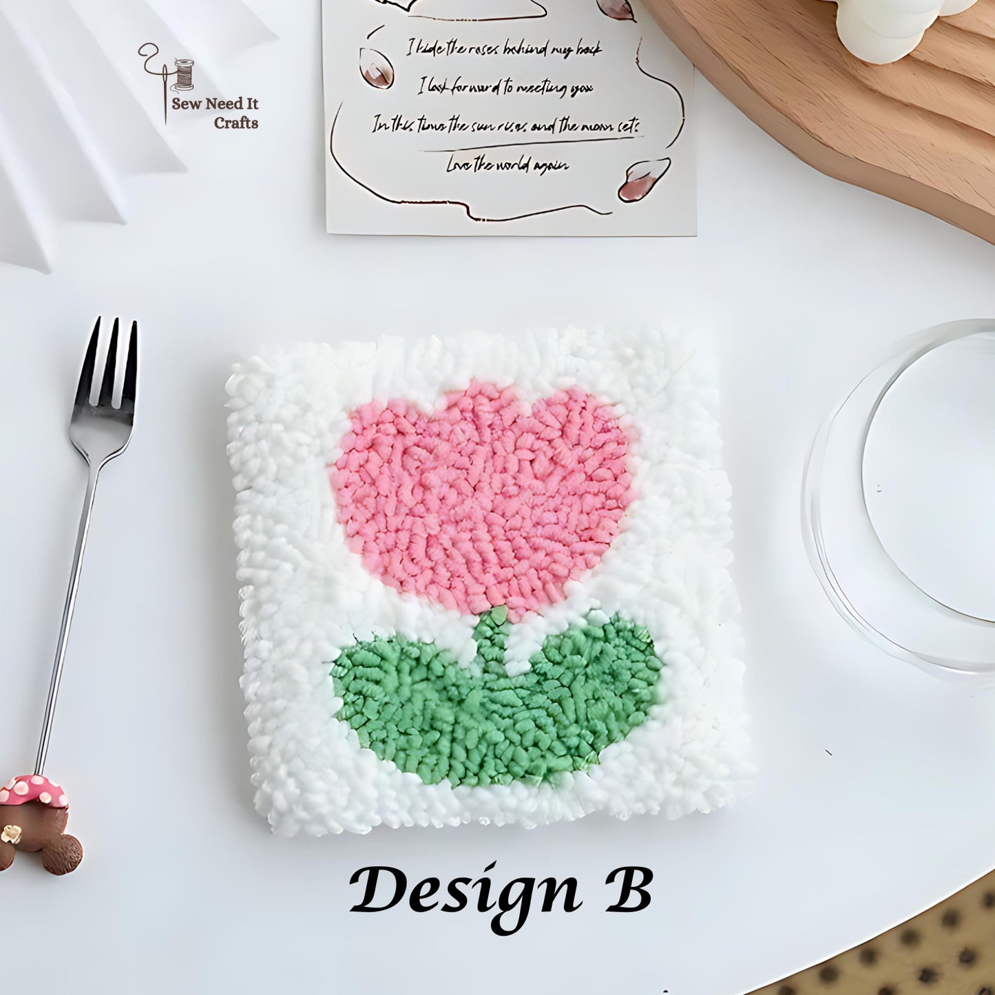 Punch Nadel Tufted DIY Coaster Kit