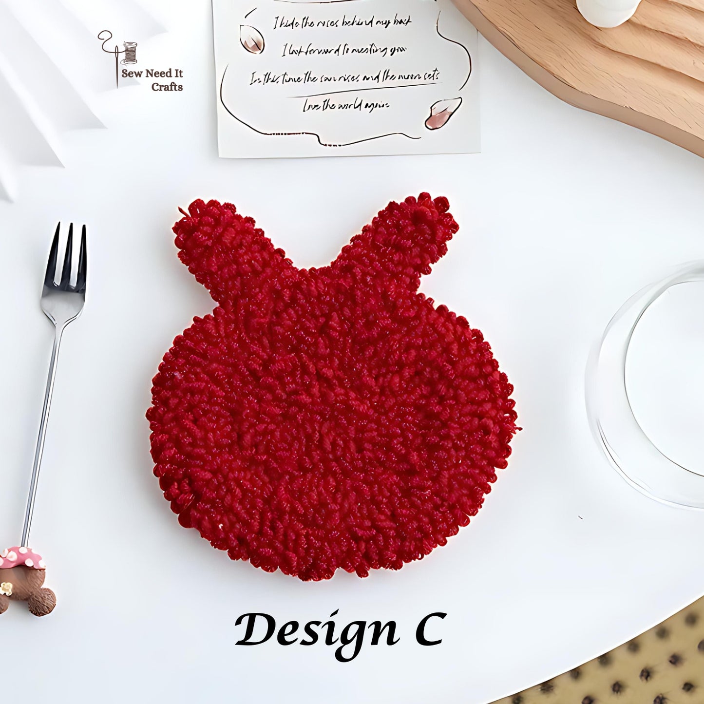 Punch Nadel Tufted DIY Coaster Kit