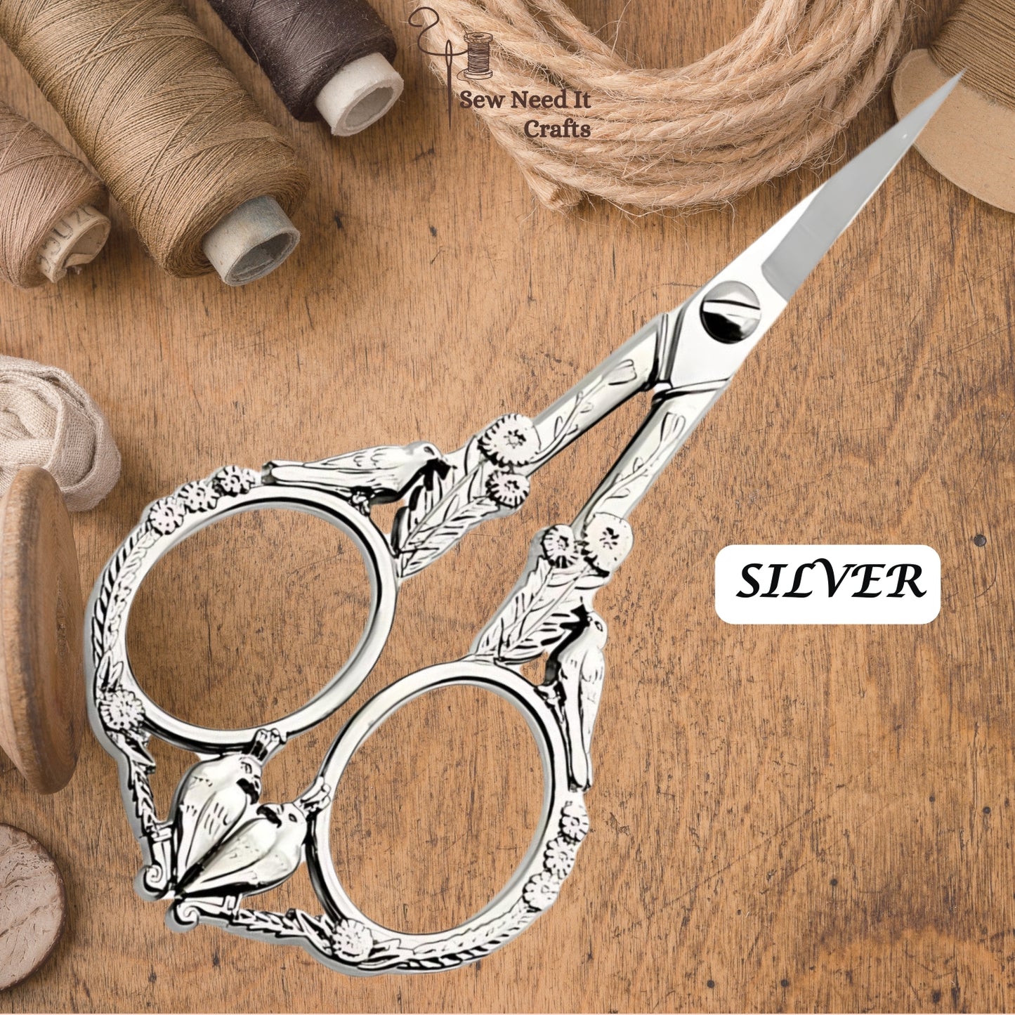 Feathered Friends Embroidery Scissors