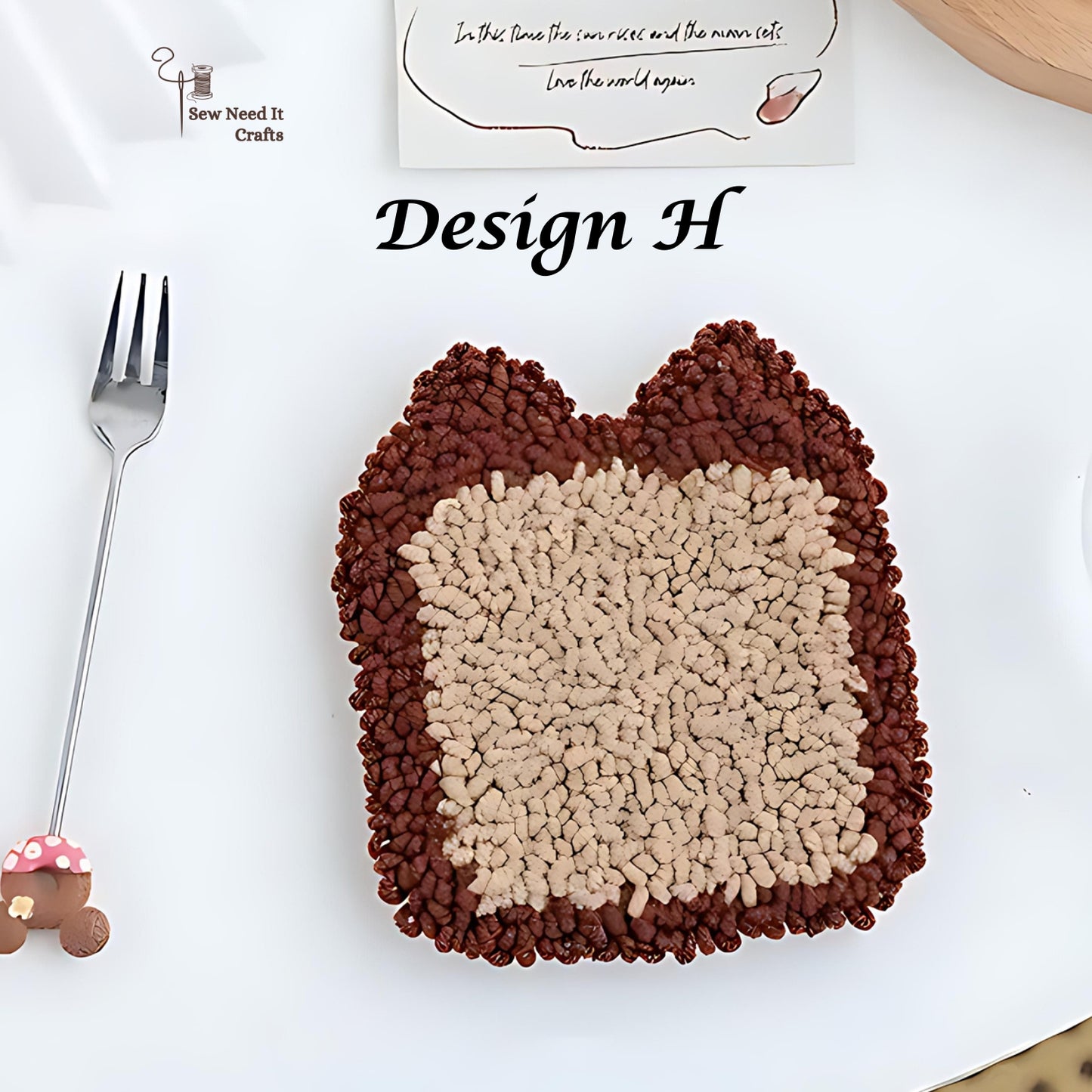 Punch Needle Tufted DIY Coaster Kit