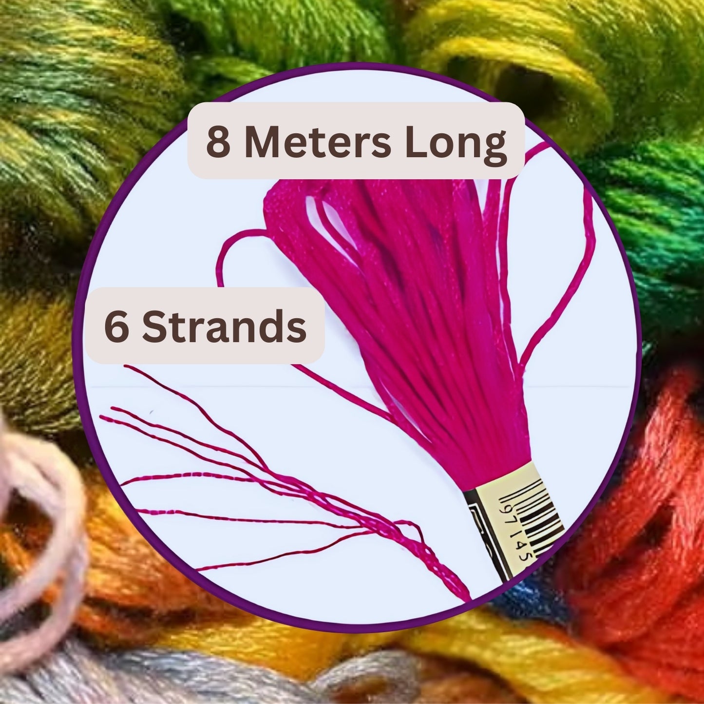 Multicolor Embroidery Thread Set