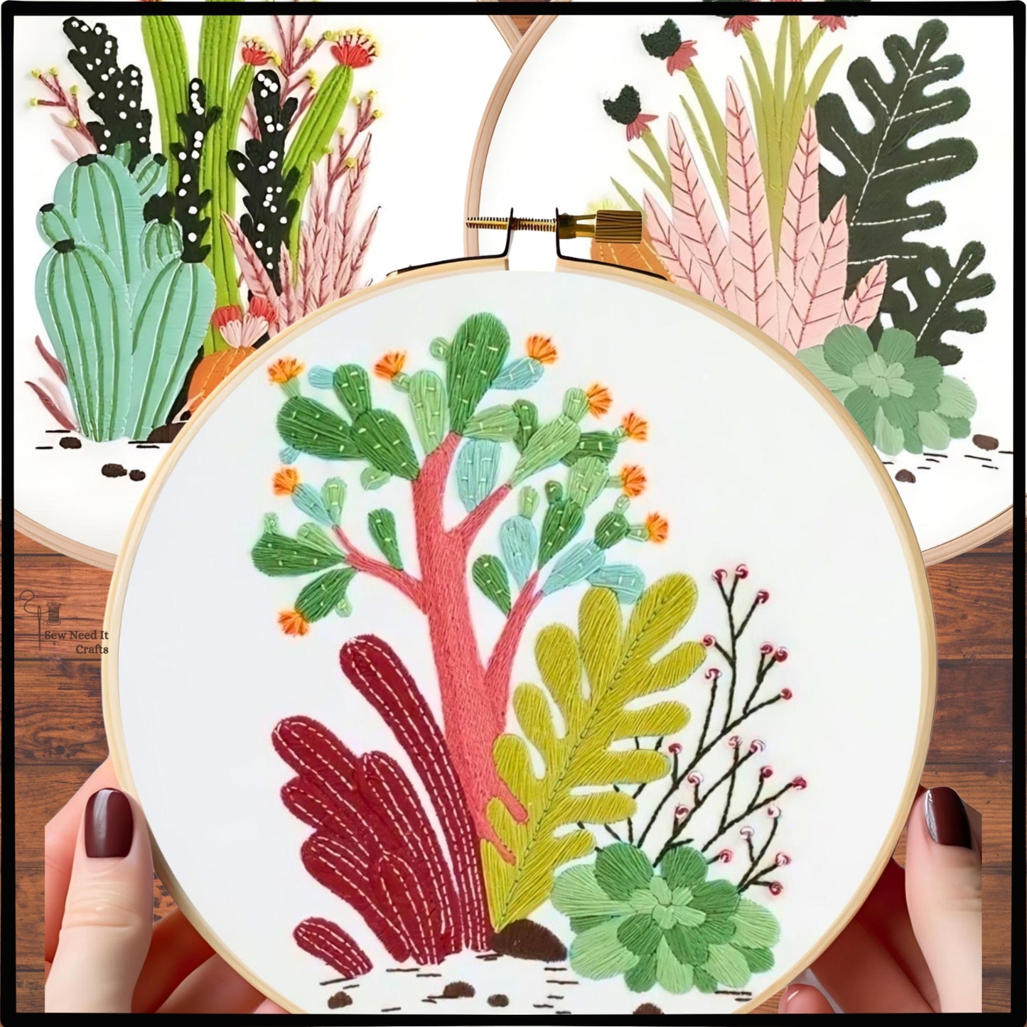 Plant DIY Modern Embroidery Kit