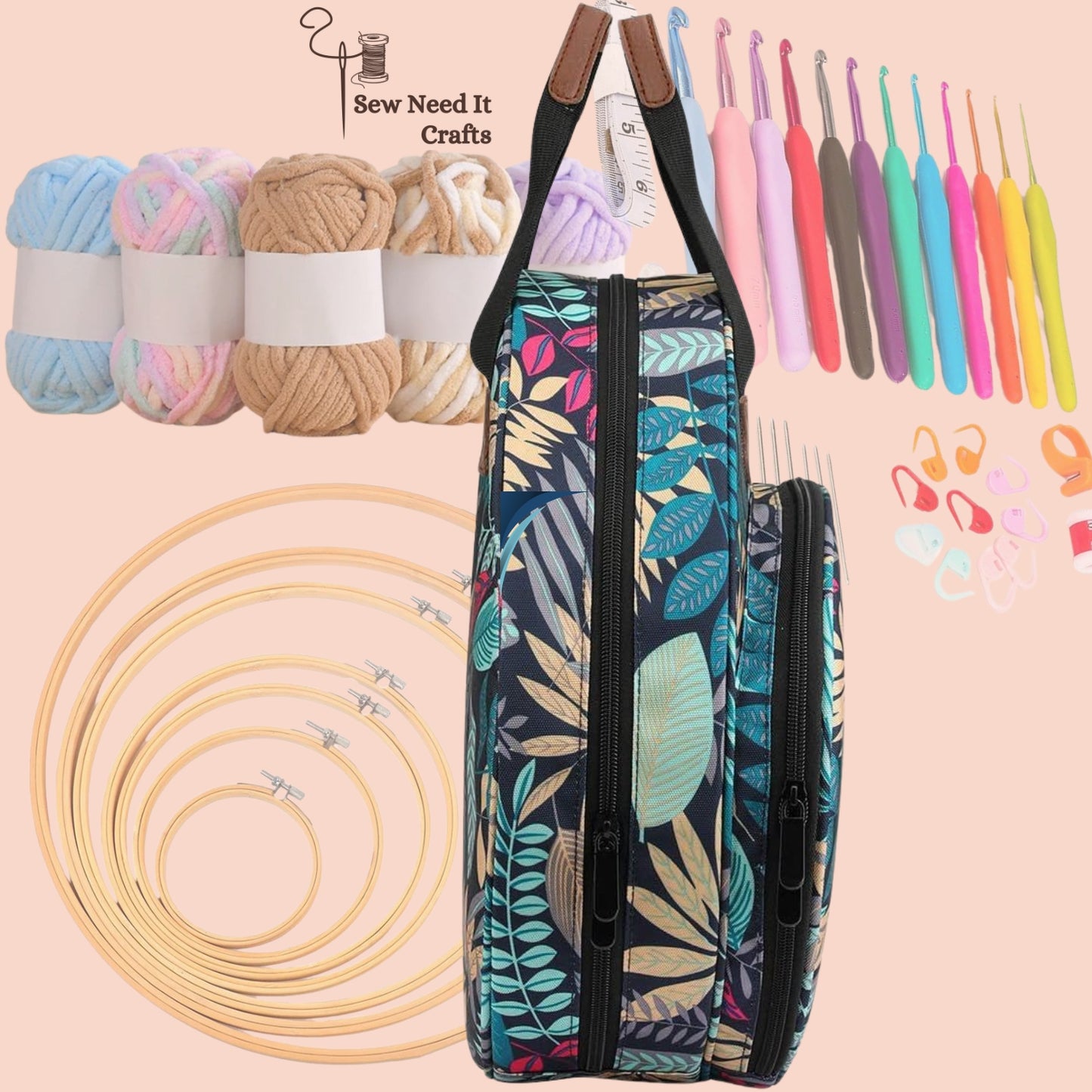 Embroidery & Craft Supplies Organizer Bag