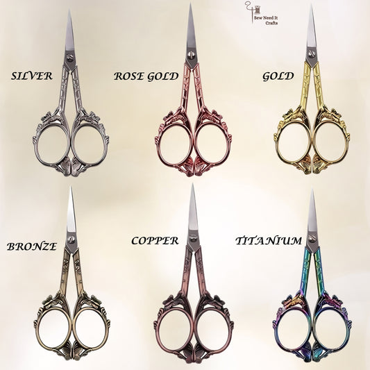 Vintage Butterfly Metal Scissors