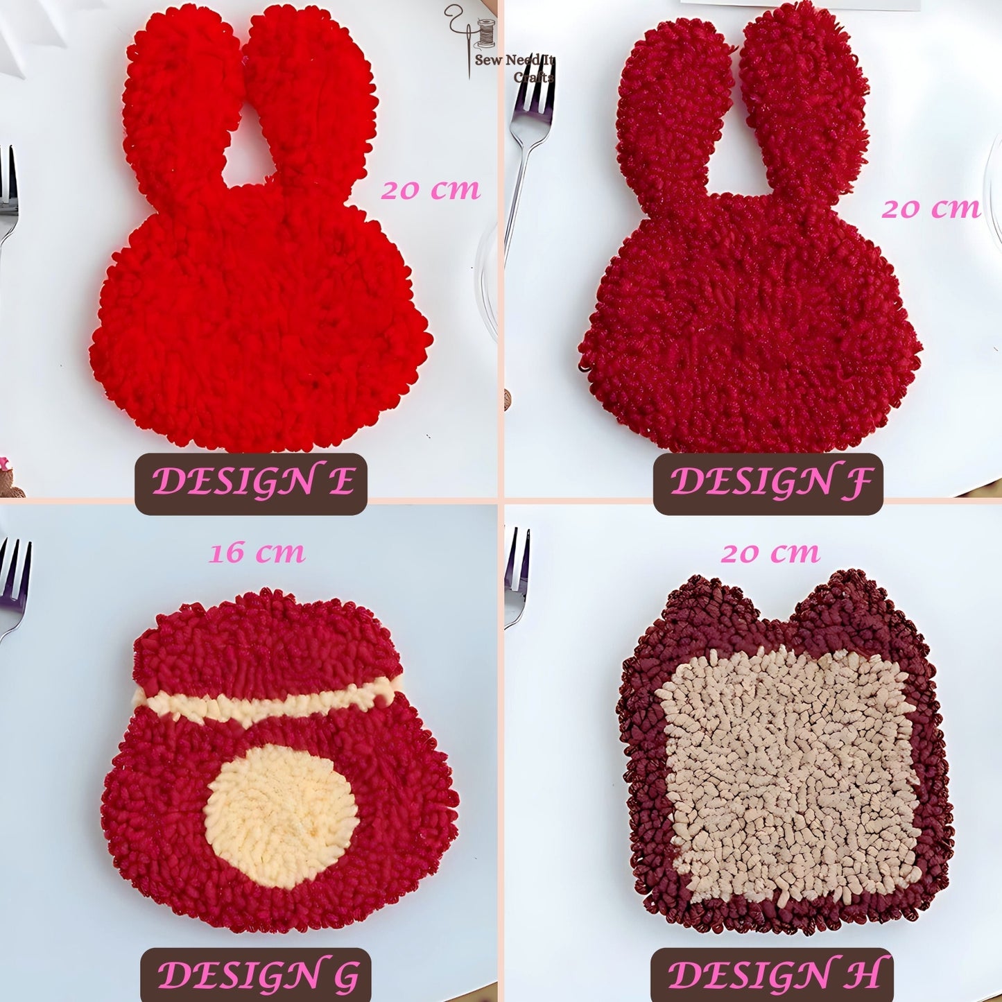 Punch Nadel Tufted DIY Coaster Kit
