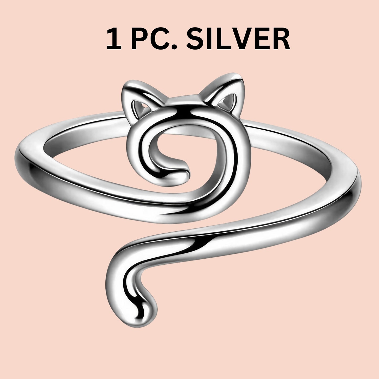 Cat Adjustable Yarn Tension Ring for Crochet & Knitting