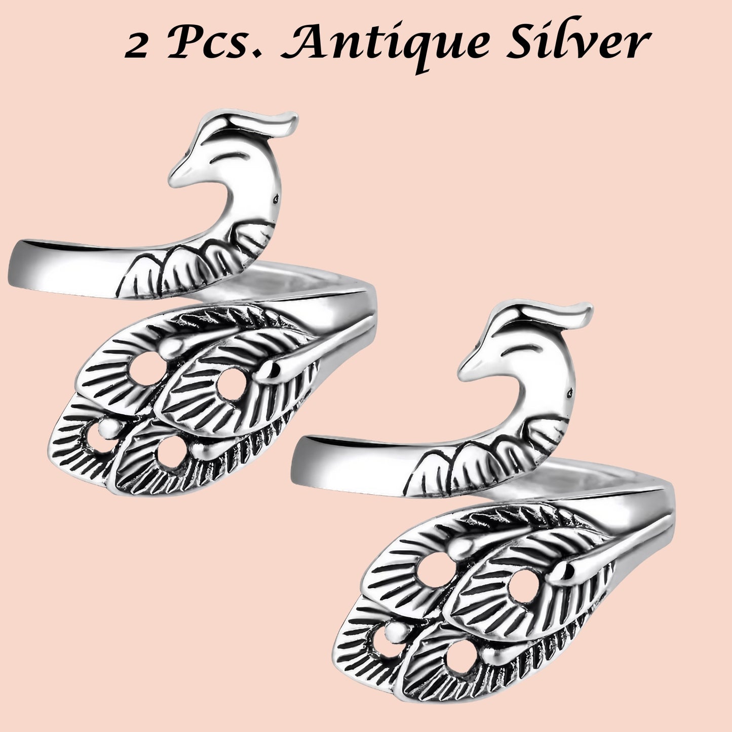 Peacock Adjustable Yarn Tension Ring for Crochet & Knitting