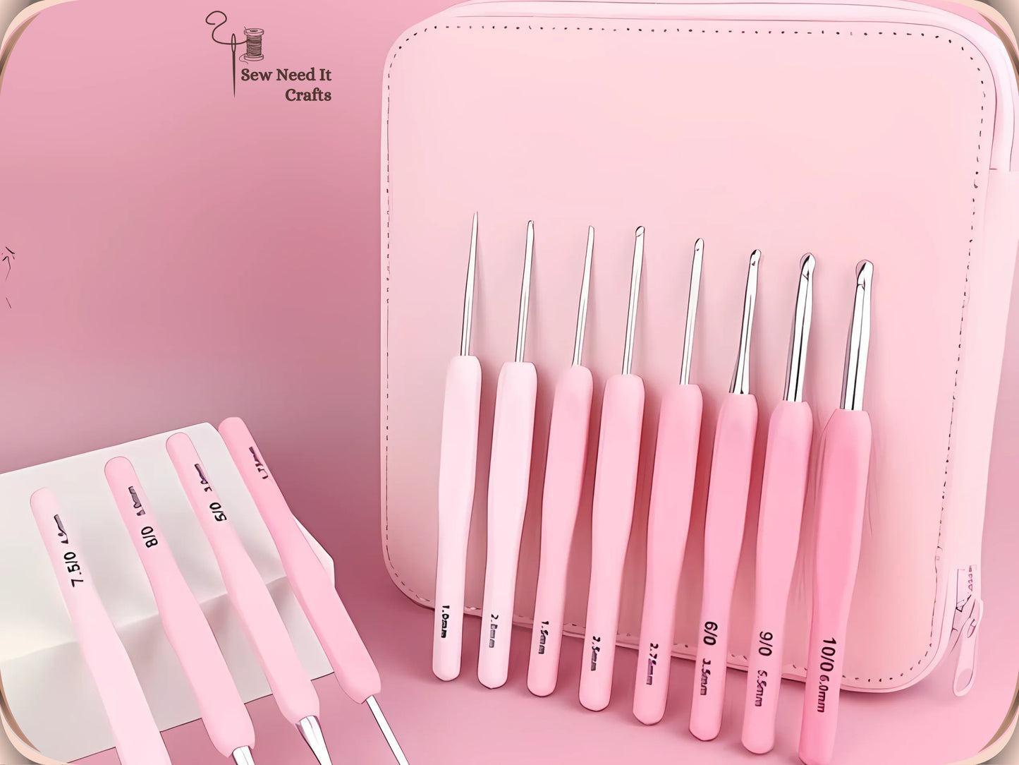 Ergonomic Crochet Hook Set with Case