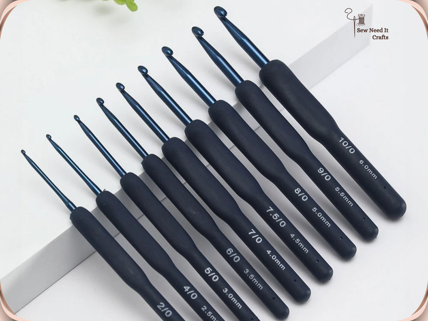9 Pcs Ergonomic Crochet Hook Set