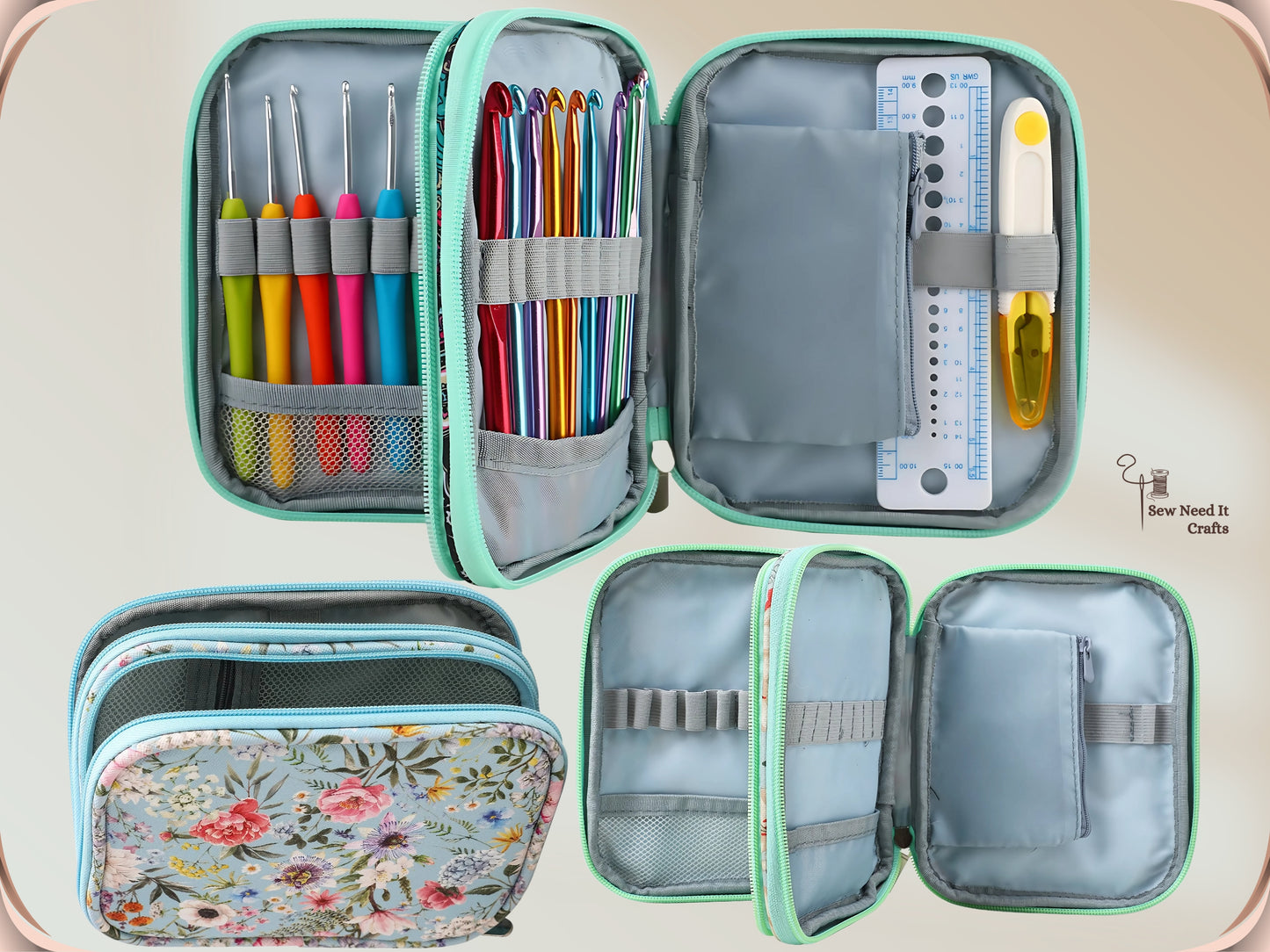 Crochet Storage Case For Crochet Hooks and Crochet Accessories