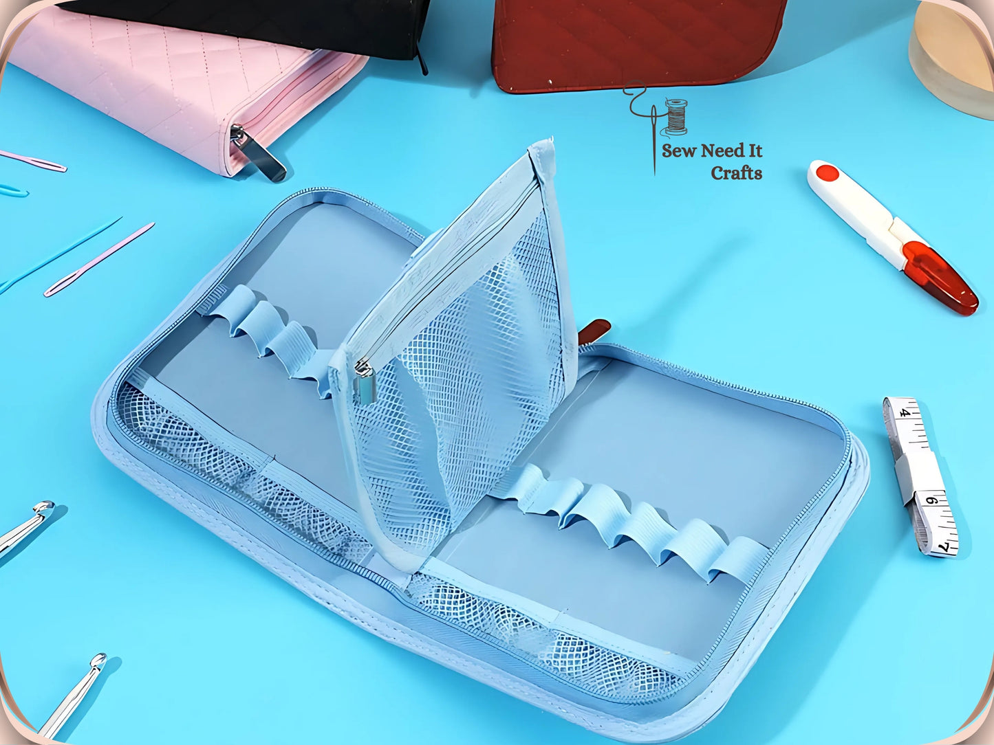 Crochet Storage Case For Crochet Hooks and Crochet Accessories