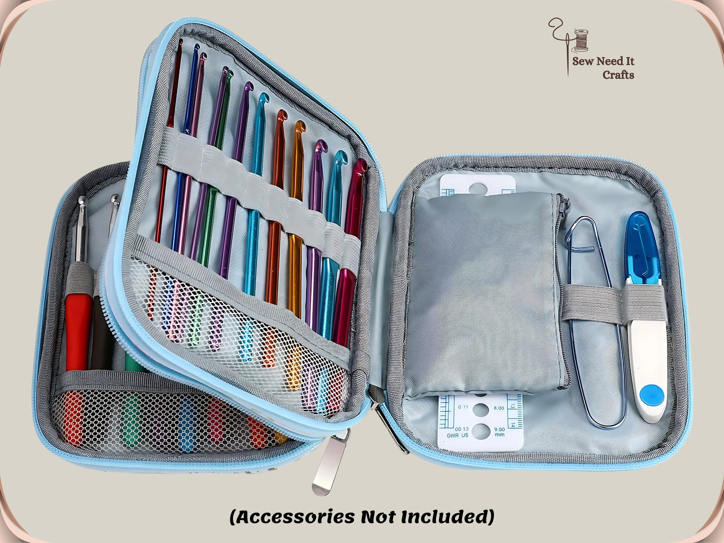Crochet Storage Case For Crochet Hooks and Crochet Accessories