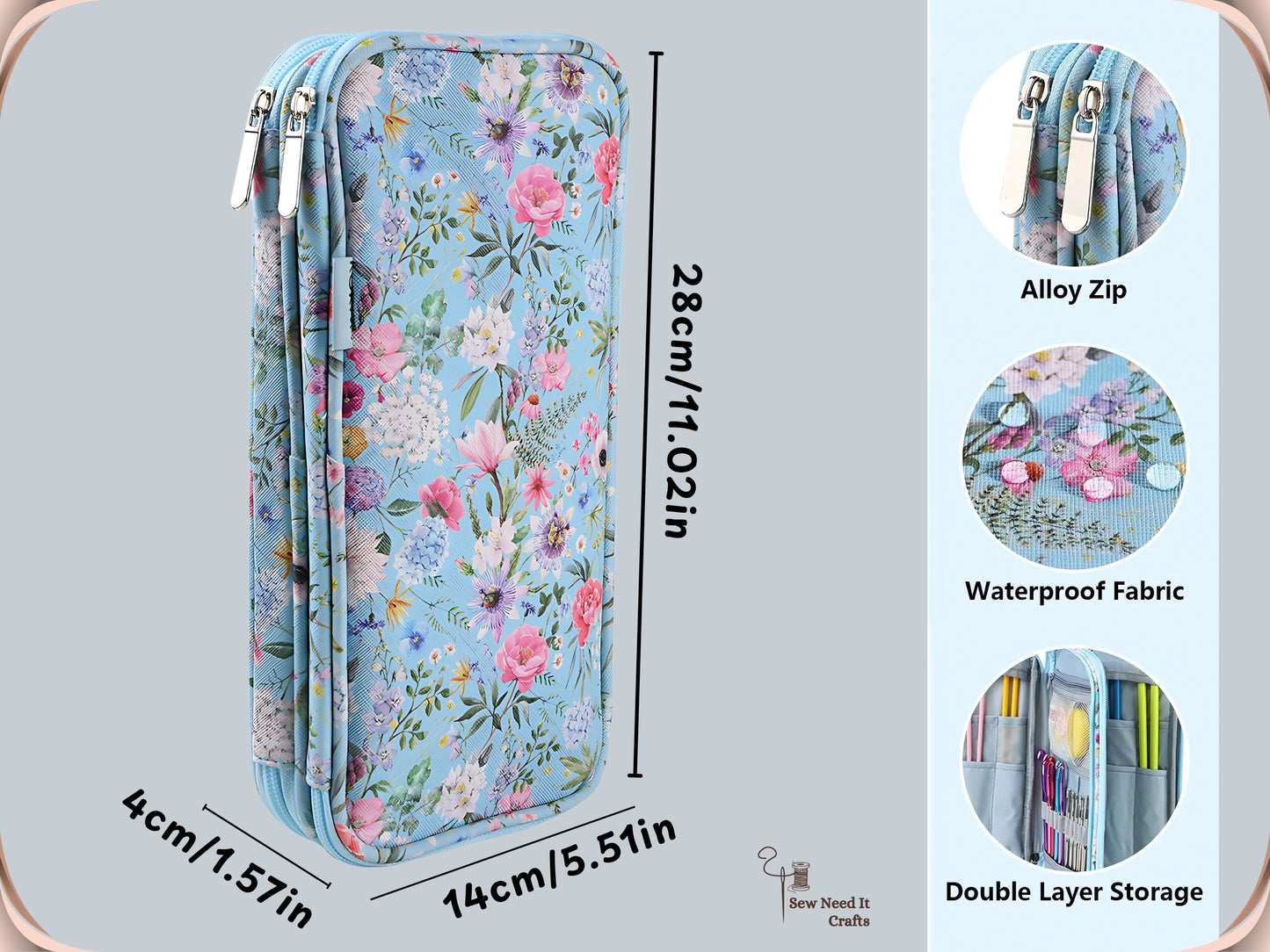 Knitting and Crochet Needles & Accessories Organizer and Storage Case