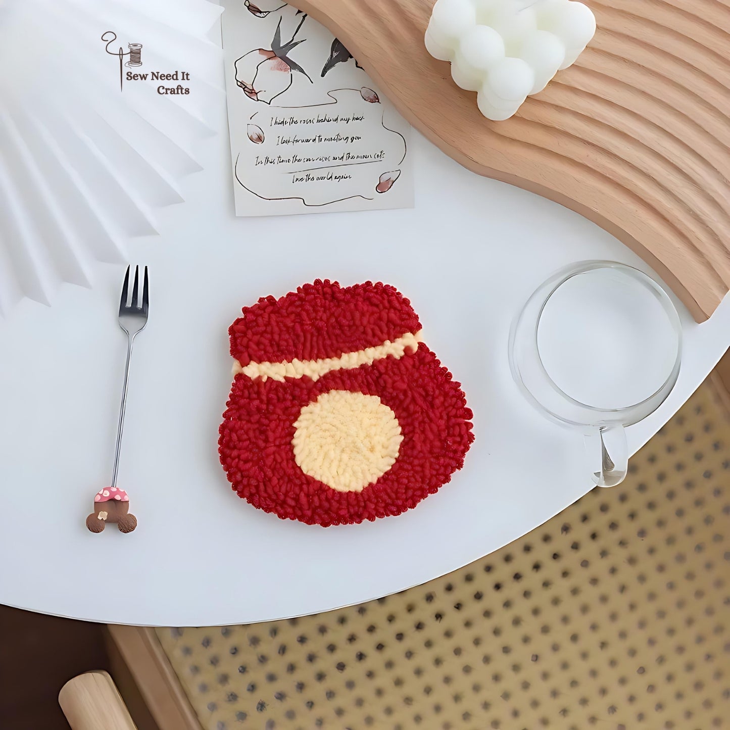 Punch Nadel Tufted DIY Coaster Kit