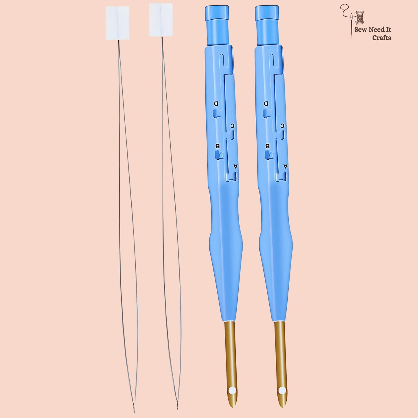 Adjustable Punch Needle with Threader