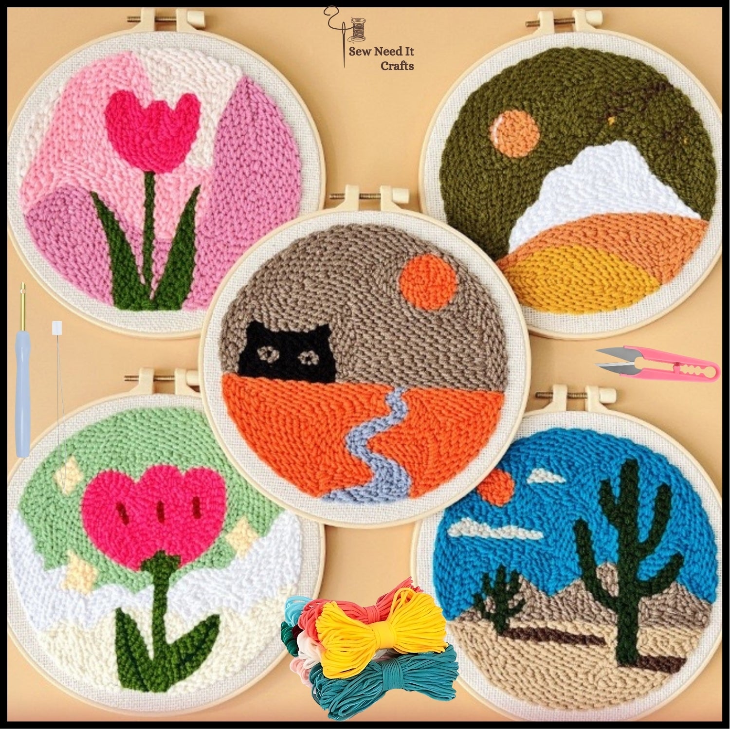 DIY punch needle complete kit