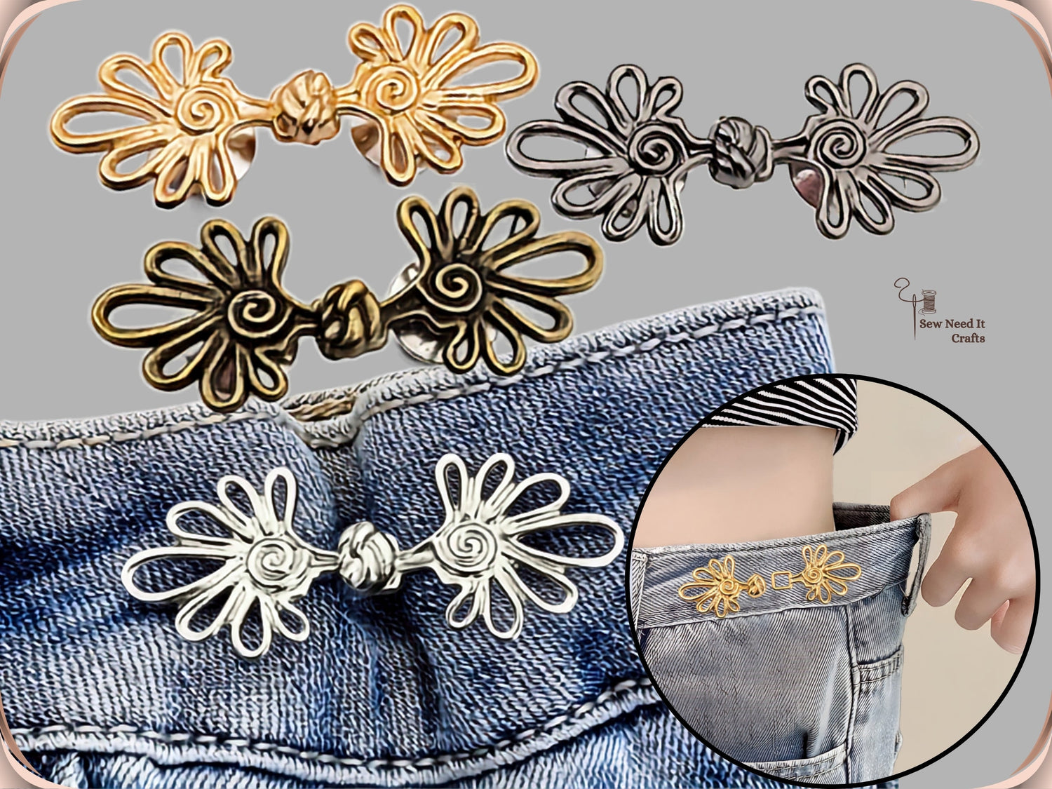 Waist Adjusters & Buttons