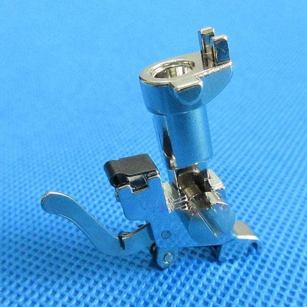 Snap-on presser foot shank adapter for sewing machines