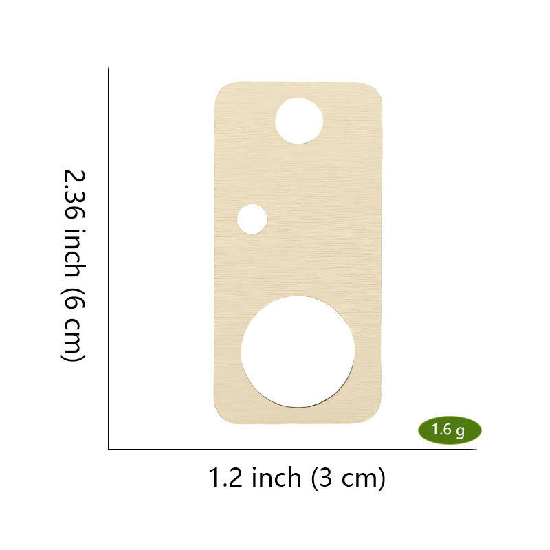 Style D tall rectangle wooden embroidery floss organizer boards, 50 piece set
