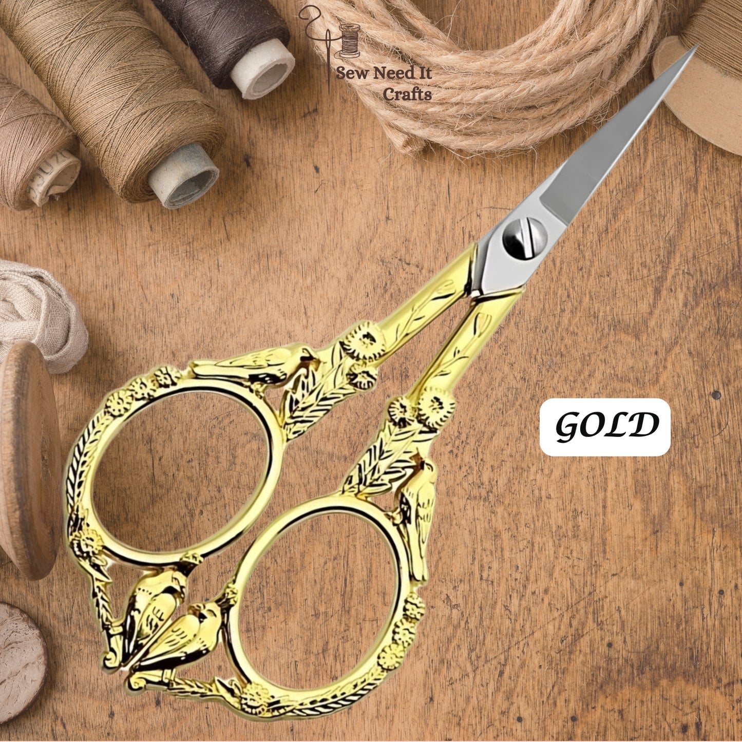 Feathered Friends Embroidery Scissors