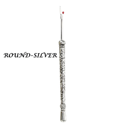 Elegante Metallgravierte antike Retro -Naht -Ripper