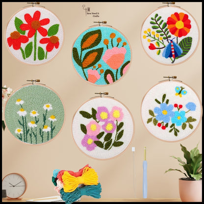 Blumenpunsch -Nadel -Kit für Anfänger