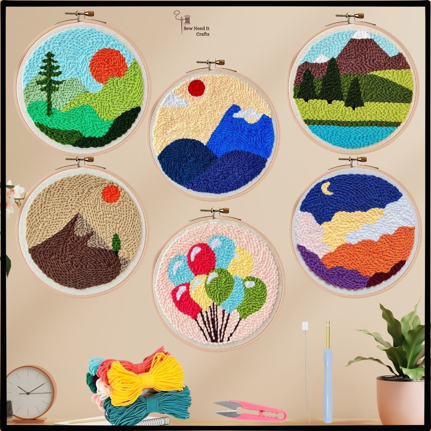 Kit complet de l'aiguille de punch de bricolage 2