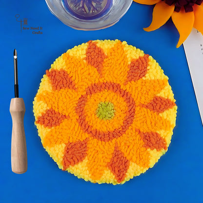 DIY Sunflower Kaffee Coaster Set