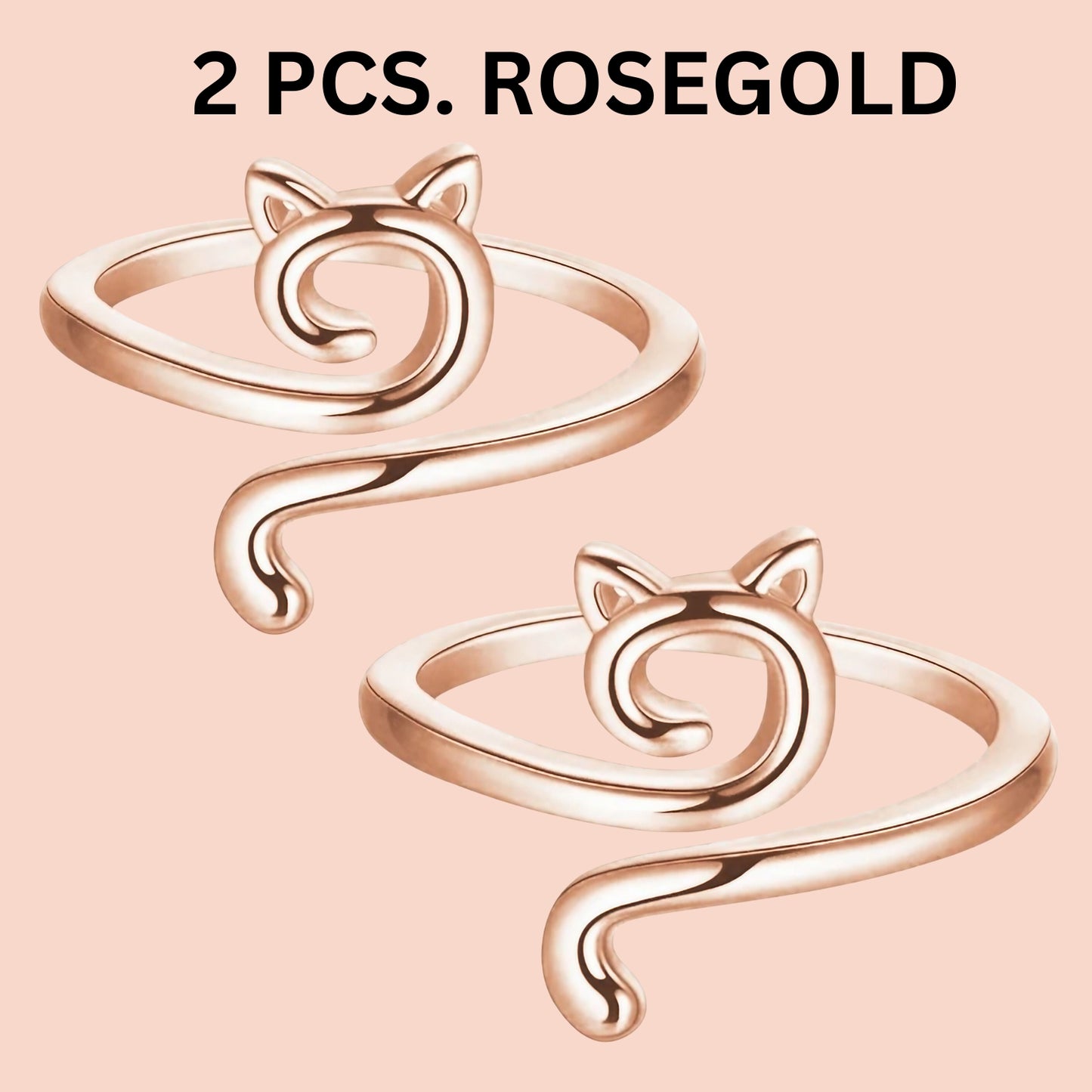 Cat Adjustable Yarn Tension Ring for Crochet & Knitting