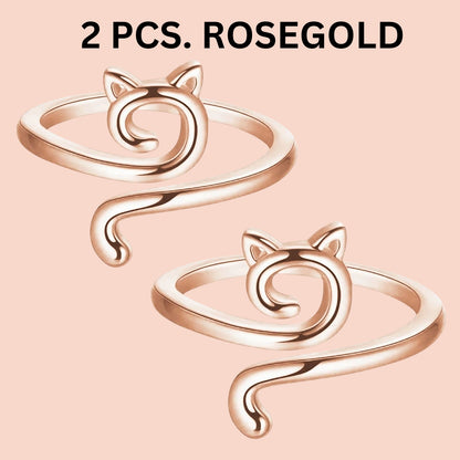 Cat Adjustable Yarn Tension Ring for Crochet & Knitting