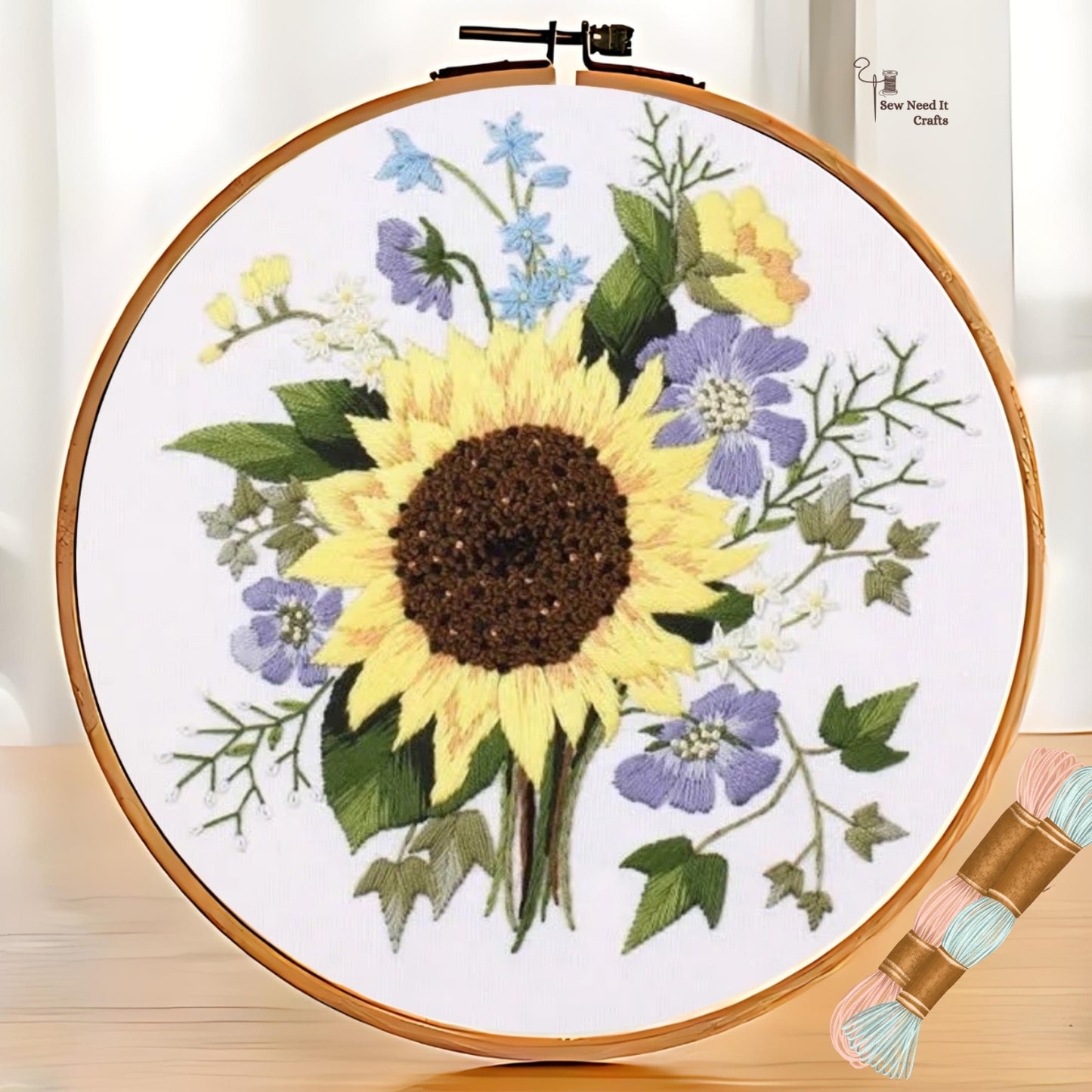 Kit de broderie de bricolage de fleur 4