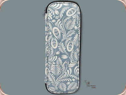 Knitting Needle Case for Straight Needles Up to 14" — 40cm Zip-Around Organizer