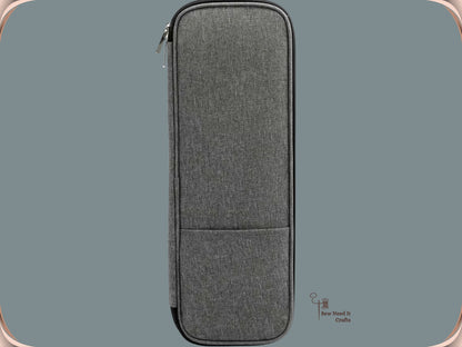 Knitting Needle Case for Straight Needles Up to 14" — 40cm Zip-Around Organizer