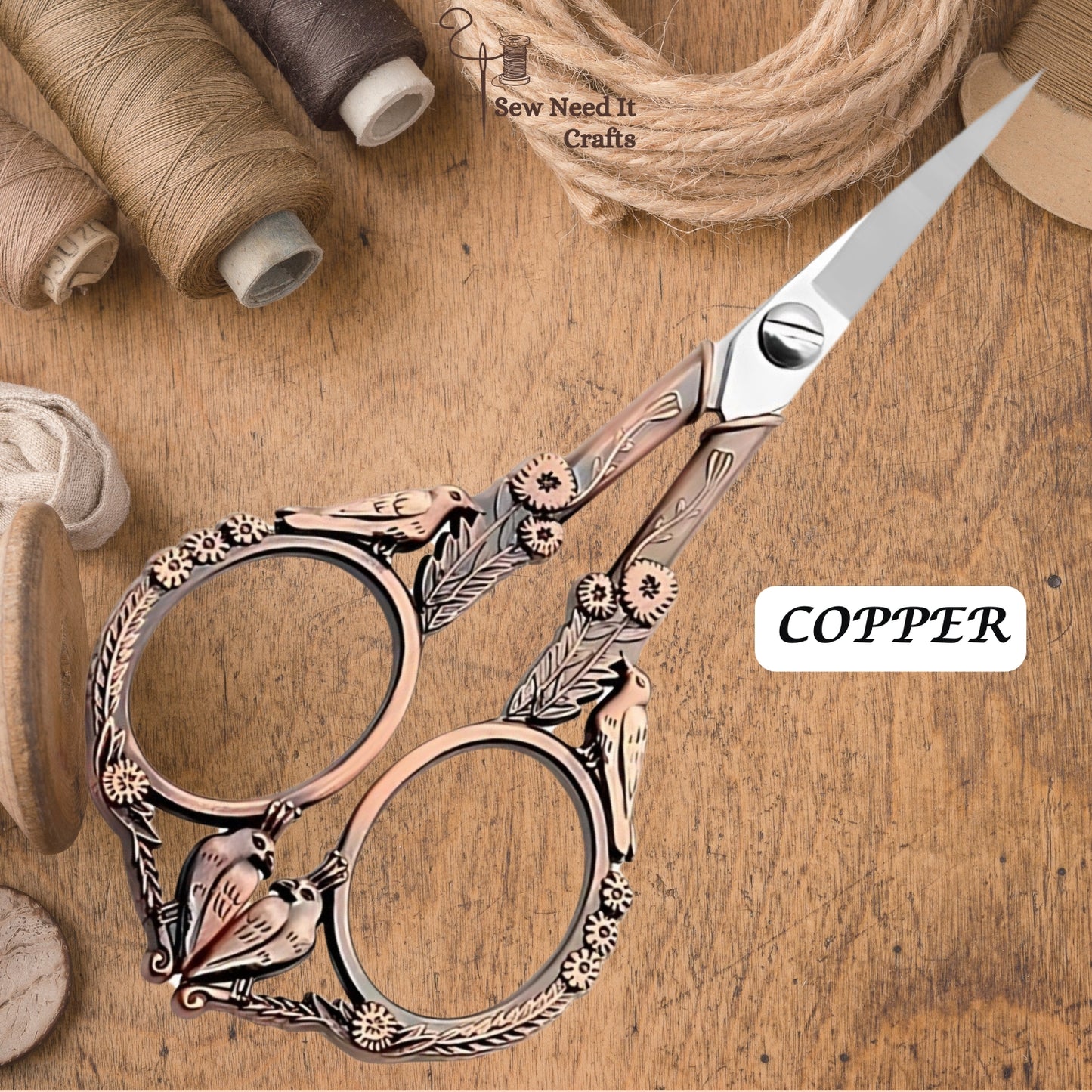 Feathered Friends Embroidery Scissors