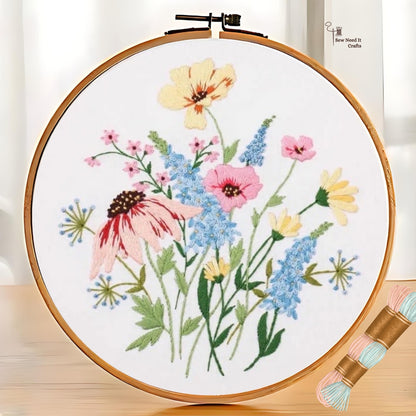 Kit de broderie de bricolage de fleur 4