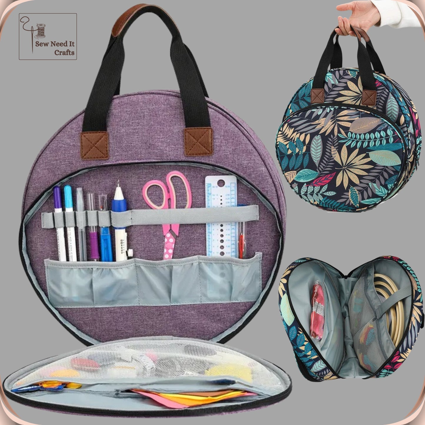 Embroidery & Craft Supplies Organizer Bag