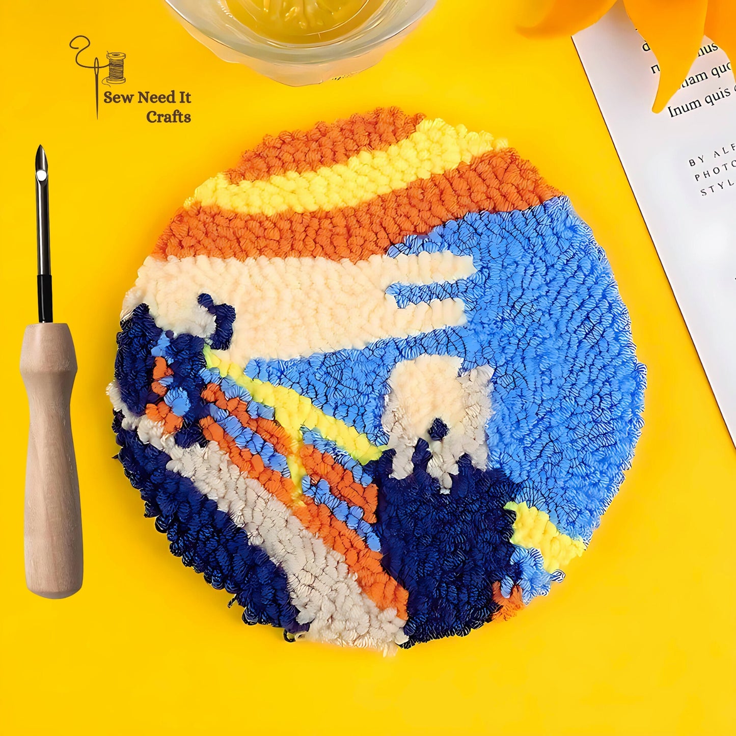 DIY Sunflower Kaffee Coaster Set