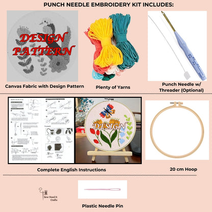 Vögel Schmetterling Punch Nadel DIY Anfänger Kits