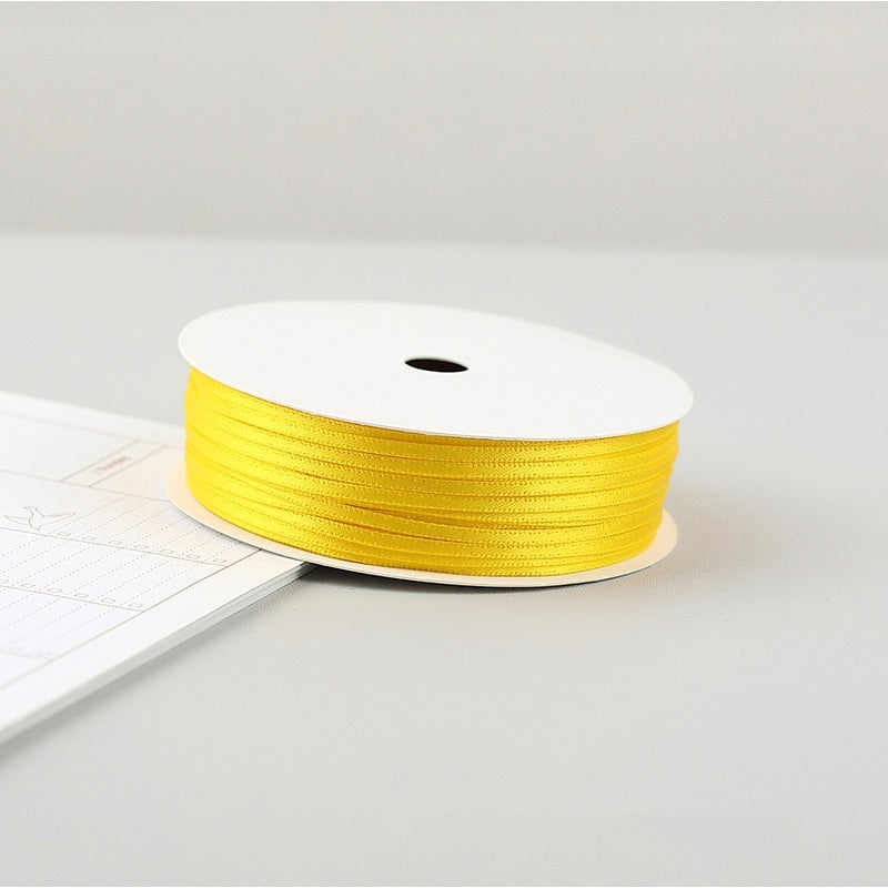 Thin Satin Ribbon 30 Meter 2mm (32 Yards 0.08”) Double Sided