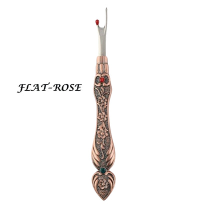 Elegante Metallgravierte antike Retro -Naht -Ripper
