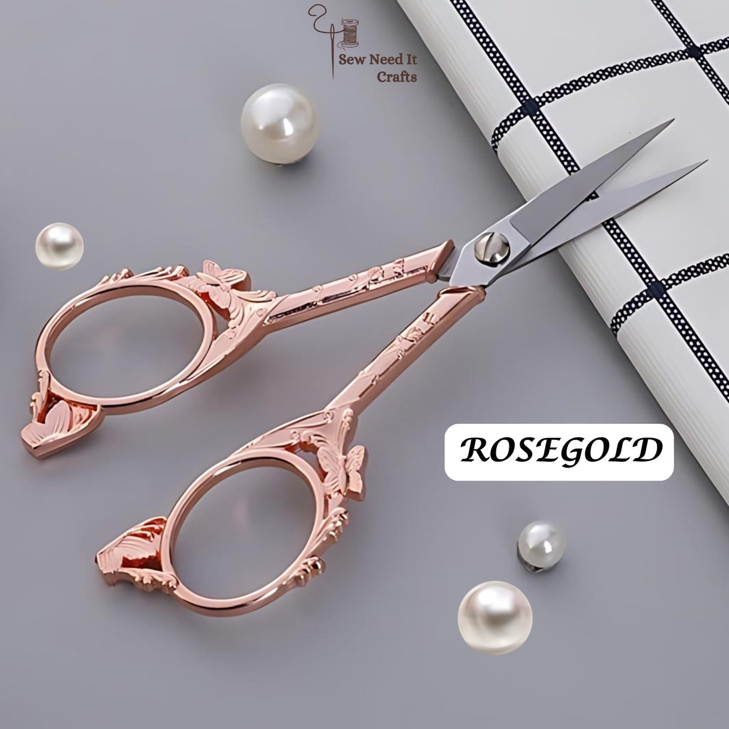 Vintage Butterfly Metal Scissors