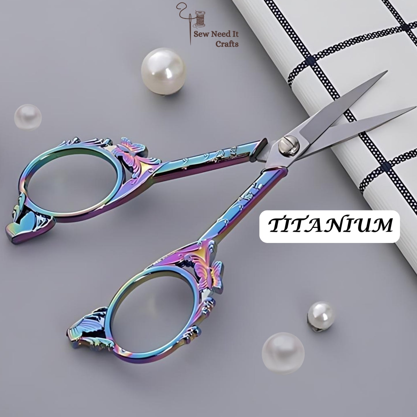 Vintage Butterfly Metal Scissors