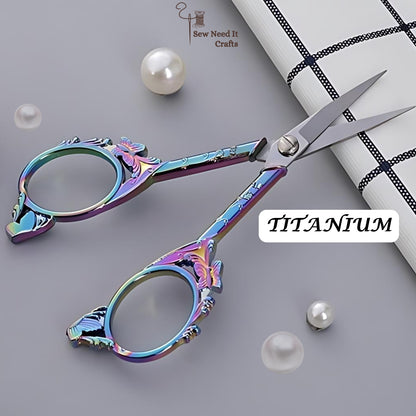 Vintage Butterfly Metal Scissors