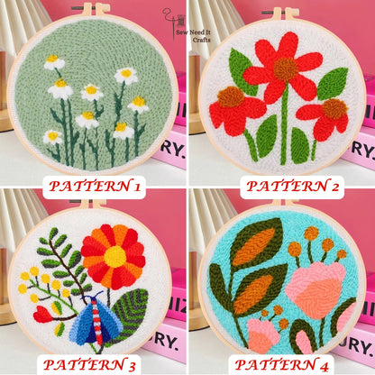 Blumenpunsch -Nadel -Kit für Anfänger