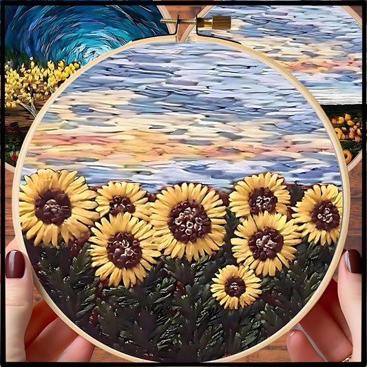 Kit de broderie de fleurs de décor bricolage Set 3