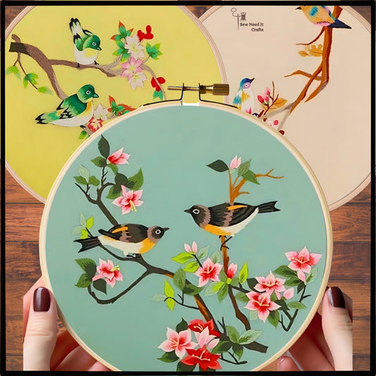 DIY Bird Embroidery Kit Set 1
