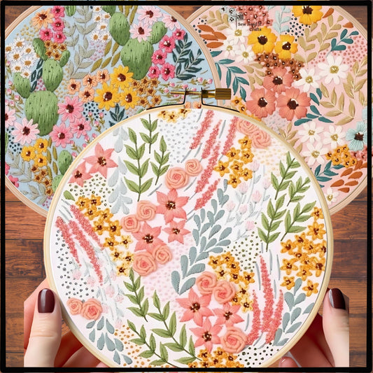3D Flower DIY Embroidery Kit Set 4
