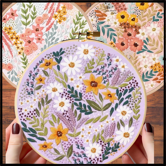 3D Flower DIY Embroidery Kit Set 1